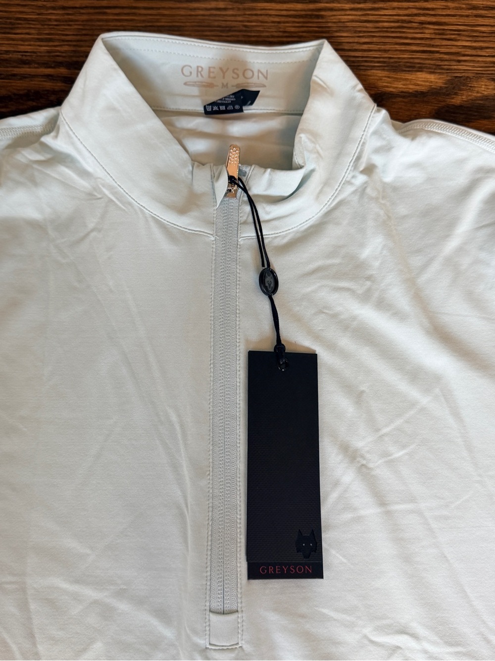 NWT Greyson Women's Pale Blue (Shore) Quarter-Zip Golf Performance Top - Picture 4 of 5